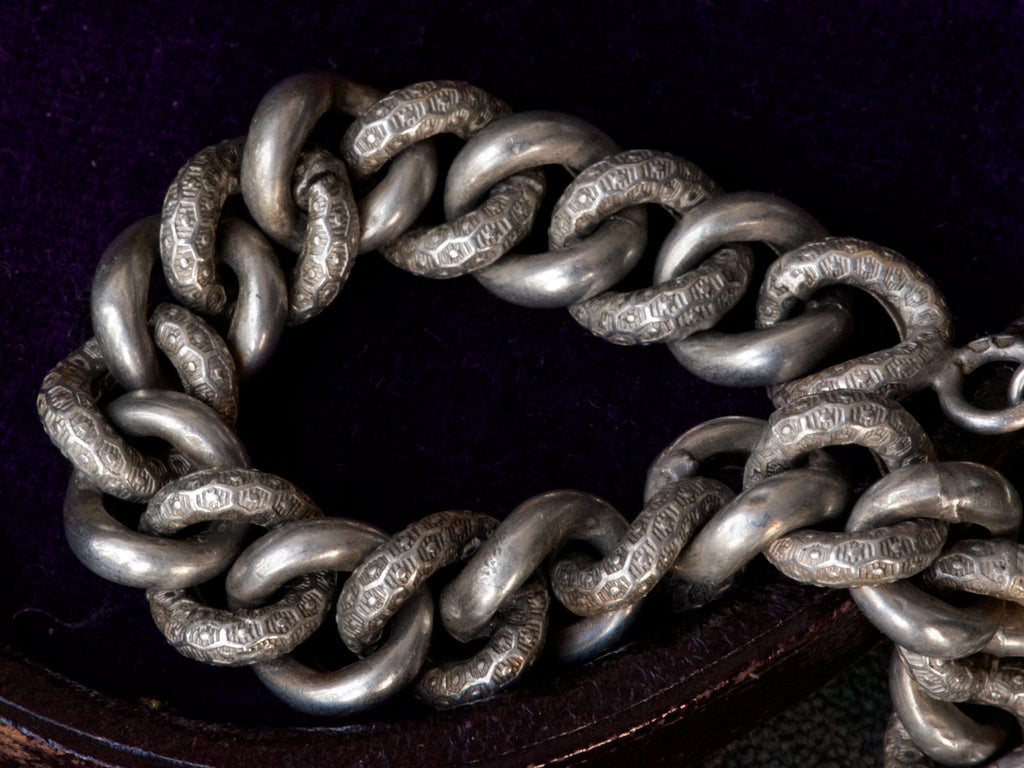 1890s French Silver Bracelet