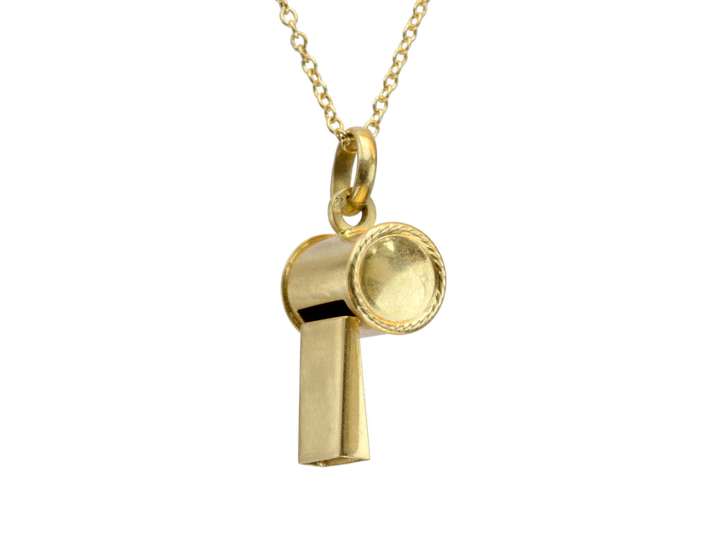 1920s French 18K Whistle (on white background)