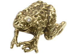 thumbnail of 1970s Erwin Pearl Frog Ring (on white background)
