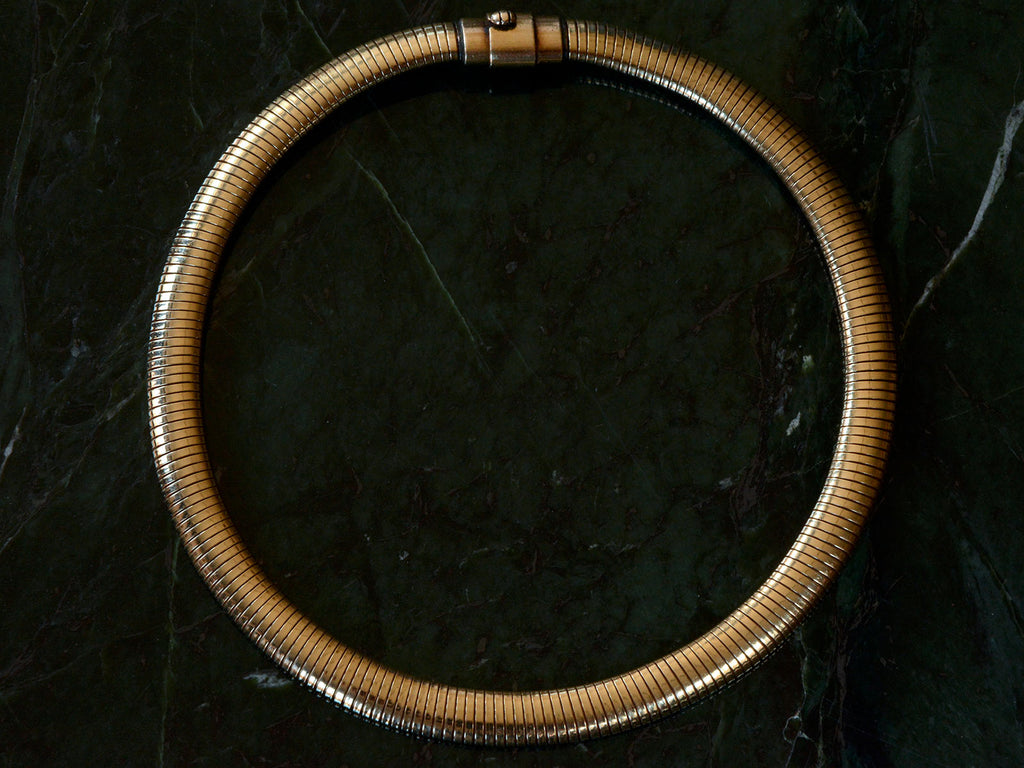 1940s Forstner Gaspipe Necklace