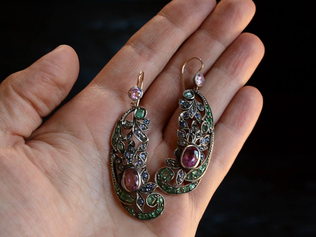 Antique Gemstone Earrings