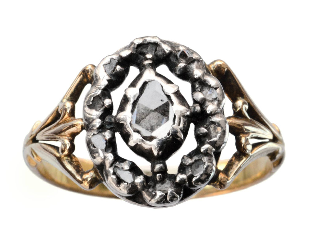 c1800 Georgian Diamond Ring (on white background)