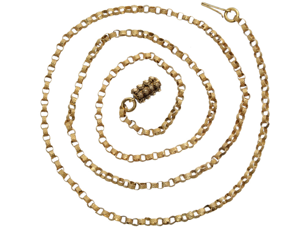 c1820 Georgian Gold Chain (on white background)