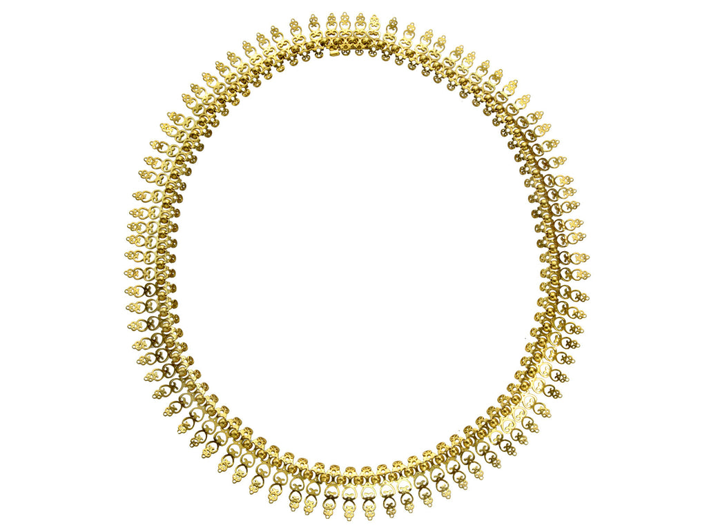 1930s Gay Frères 18K Collar (on white background)
