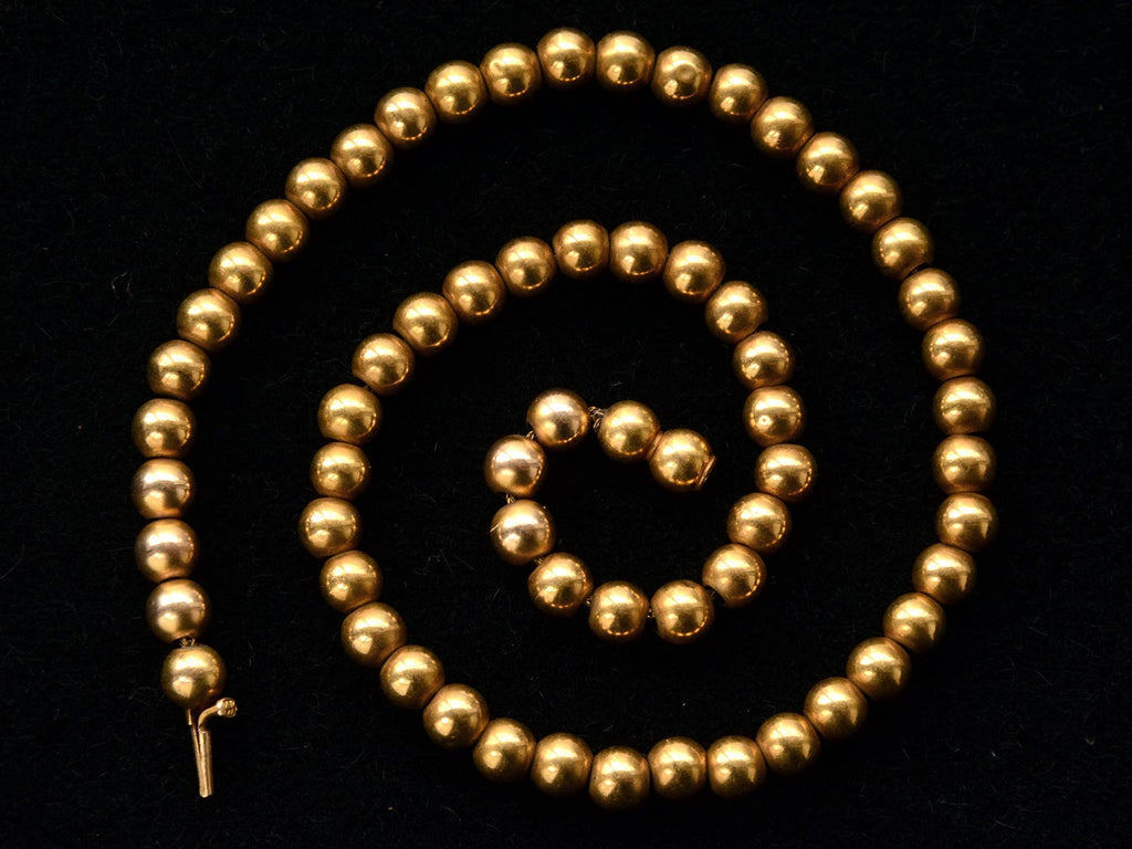 c1880 Victorian Gold Beads