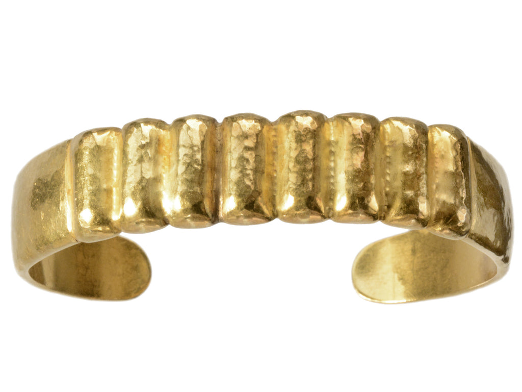 Antique Hammered 22K Cuff (on white background)