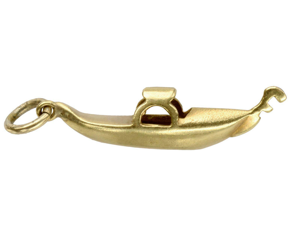 Vintage Gold Gondola Charm (on white background)