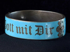 1890s German Enamel Bracelet #1 (side view)
