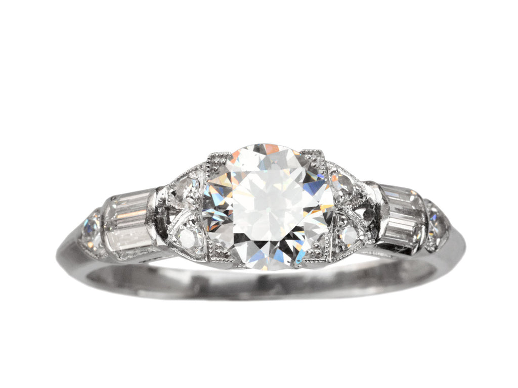 1930s Granat Bros 0.69ct Ring (on white background)