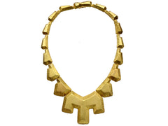 1980s Mapamenos Natepas Greek 18K Gold Necklace