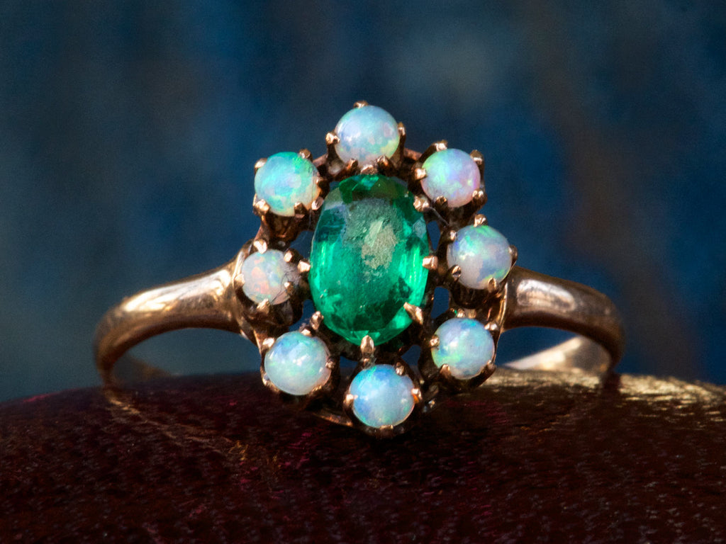 1900s Opal and Green Ring