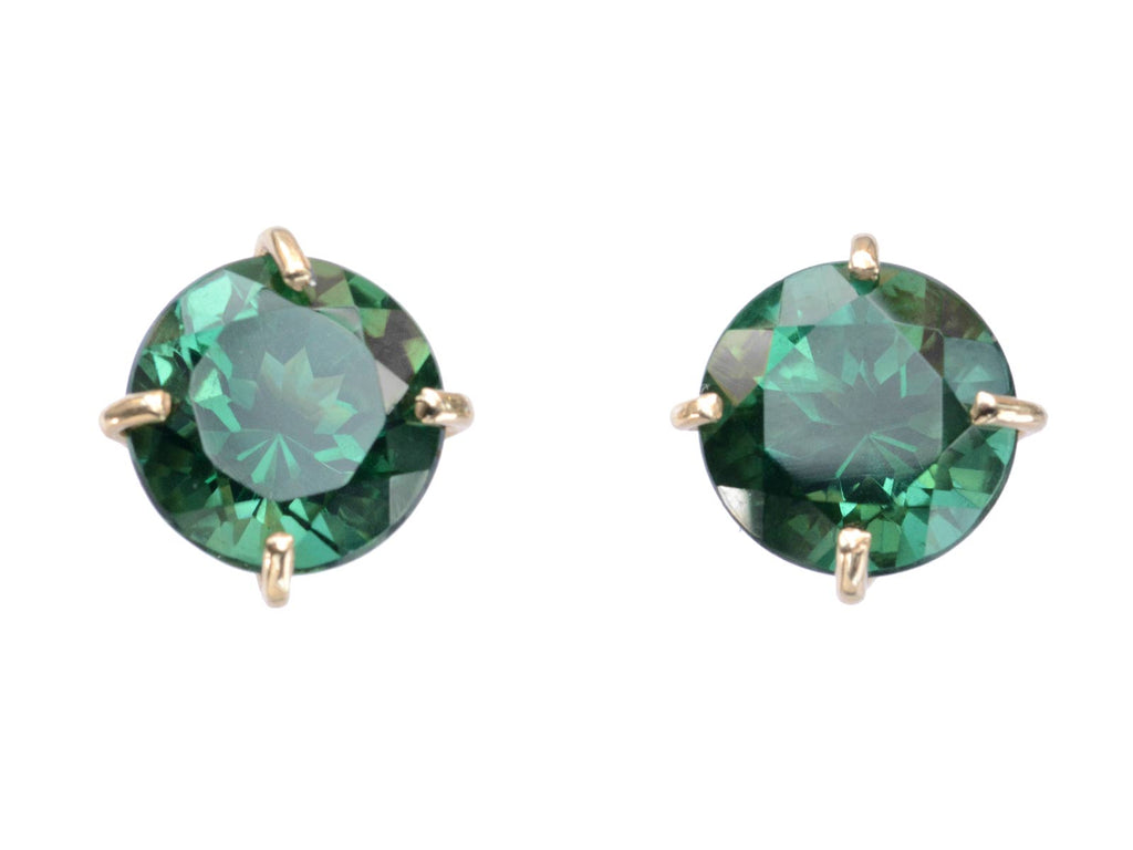 c1980 Green Gem Studs (on white background)