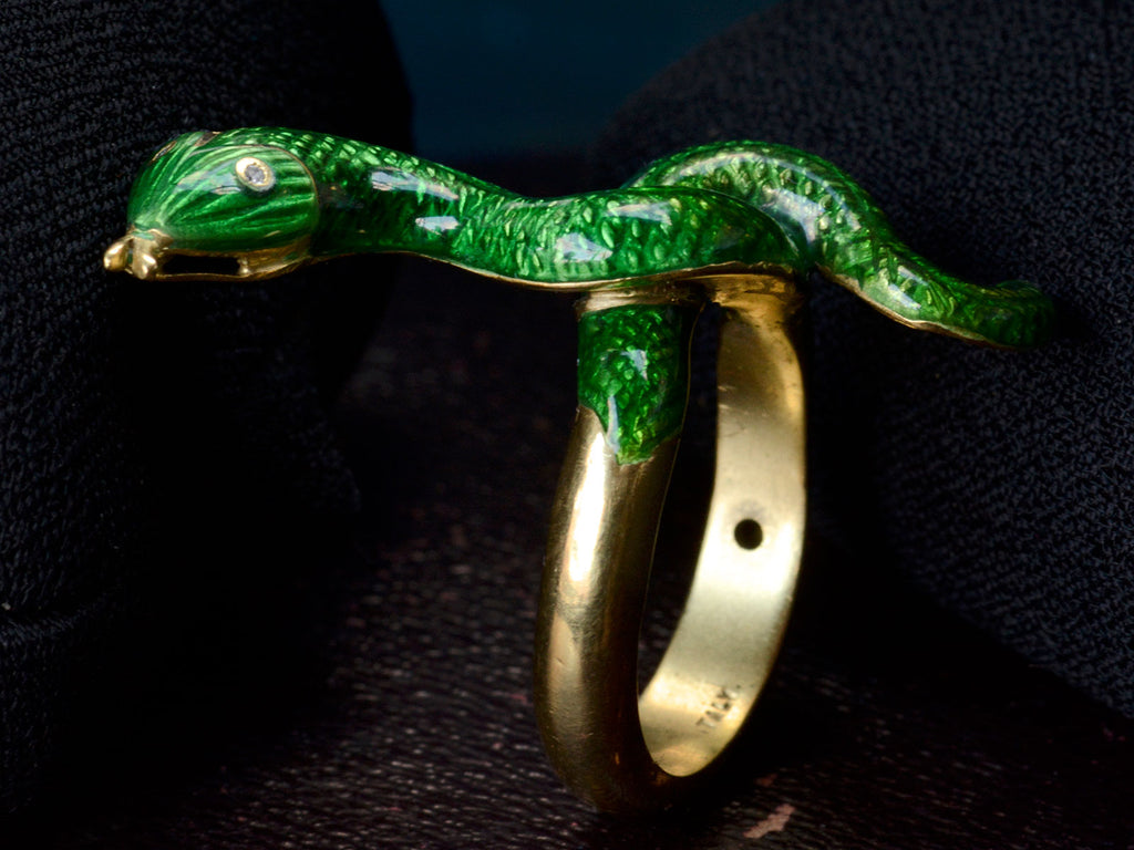1960s Green Snake Ring – Erie Basin
