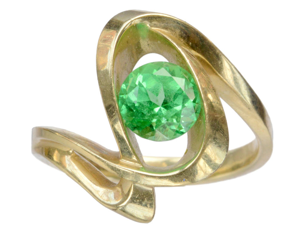 1970s Synthetic Spinel Ring (on white background)