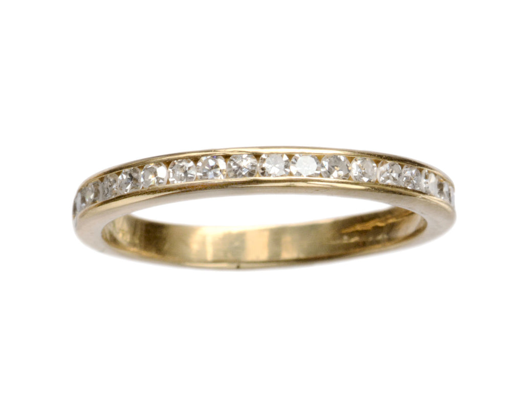 Vintage 18K Diamond Band (on white background)
