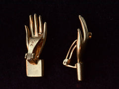 1940s Surrealist Hand Earrings