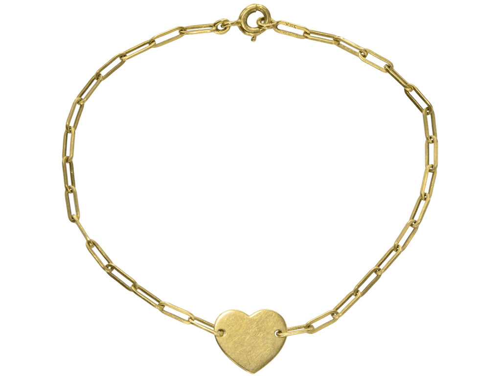 c1970 Heart Chain Bracelet