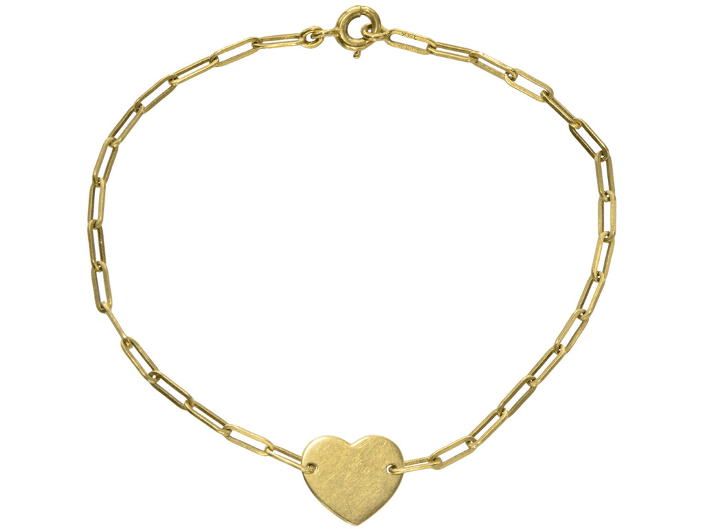 c1970 Heart Chain Bracelet (on white background)