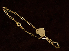 c1970 Heart Chain Bracelet