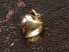 c1950 Gold Heart Charm