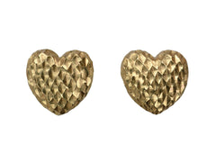 1980s Gold Heart Studs