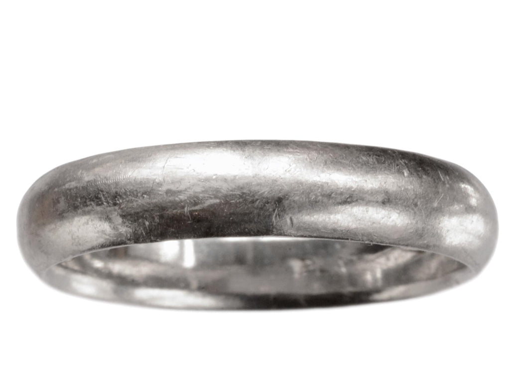 Vintage Men's Platinum Band (on white background)