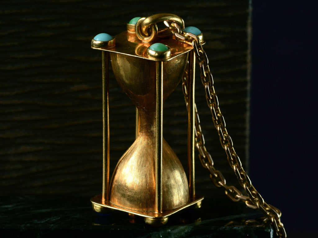 c1960 Italian Hourglass Pendant