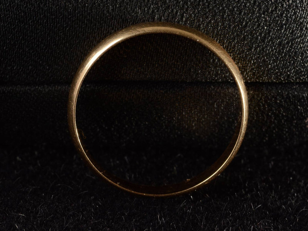 c1980 Italian 18K Gold Band (profile view)