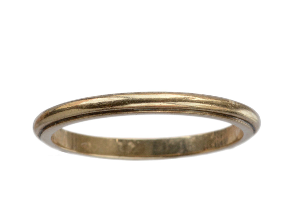 1930s Thin Jabel 14K Band (on white background)