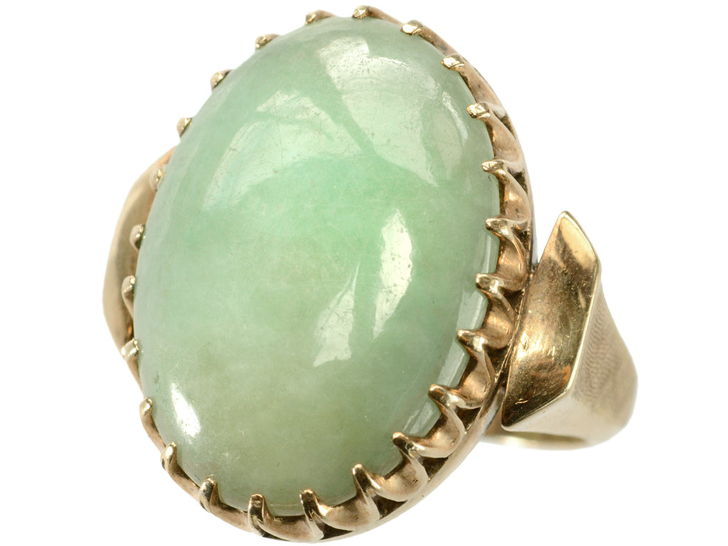 c1970 Large Jade Ring (on white background)