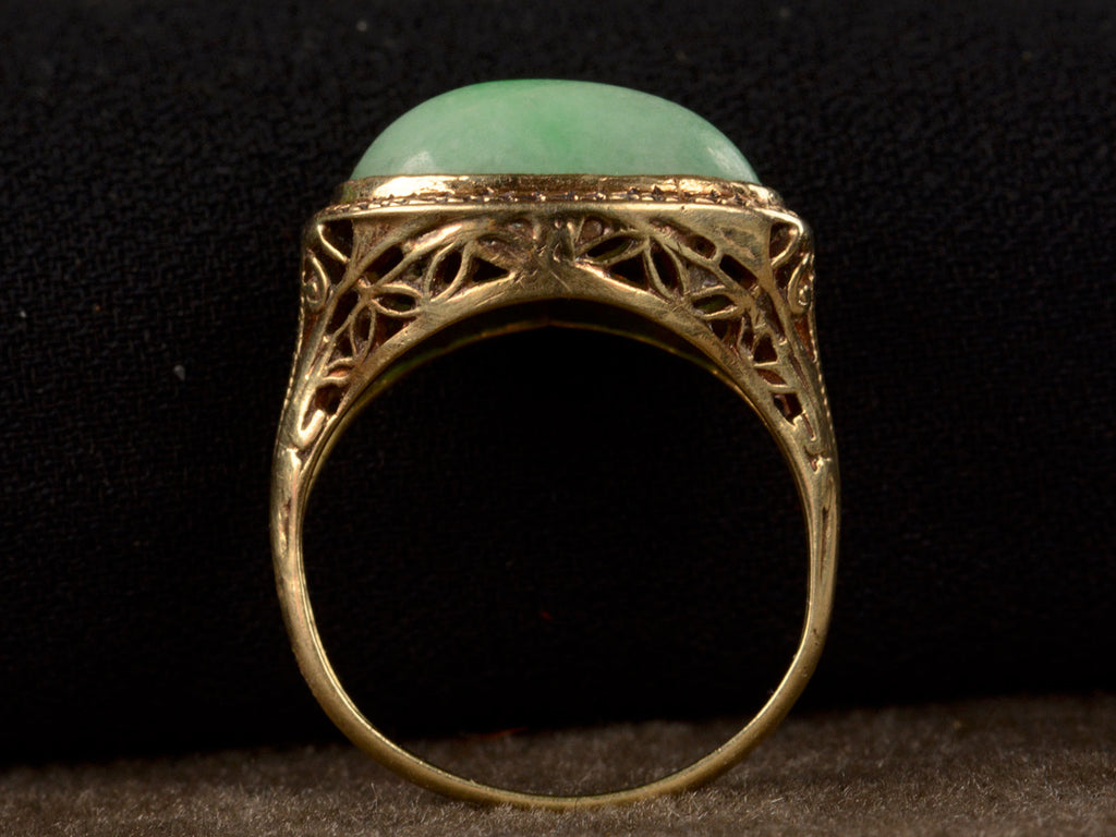 1920s Art Deco Jade Ring