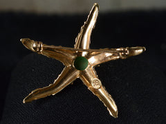 1960s Jade Starfish Brooch