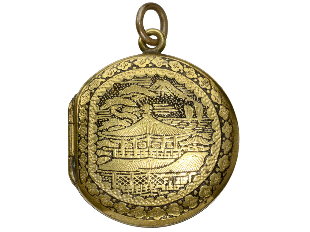 c1890 Japanese Locket (on white backgroound)
