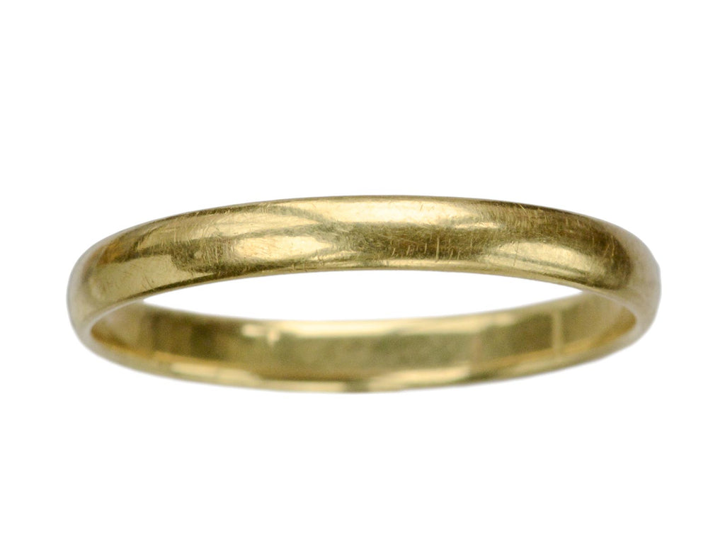 Mid 1900s J.R. Wood 18K Band (on white background)