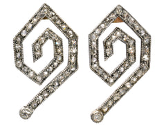 thumbnail of 1890s Victorian Spiral Earrings (on white background)