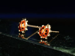 c1970 Ladybug Studs