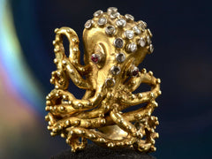thumbnail of 1960s Lalaounis Octopus Ring (on black background)
