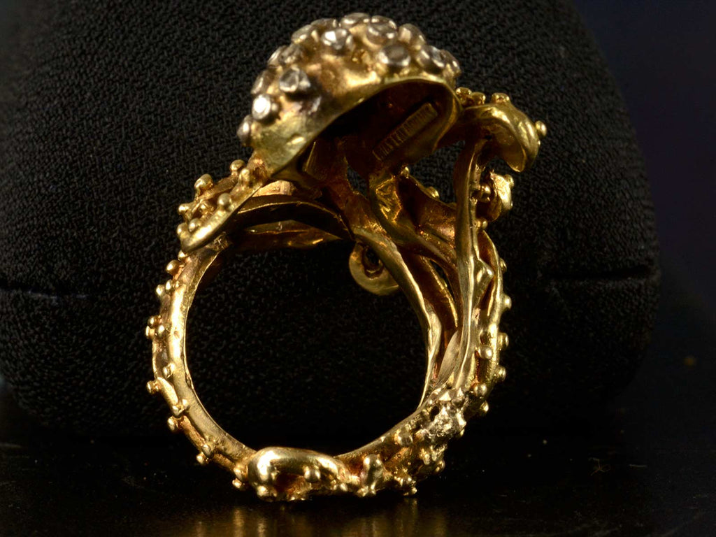1960s Lalaounis Octopus Ring (profile view)