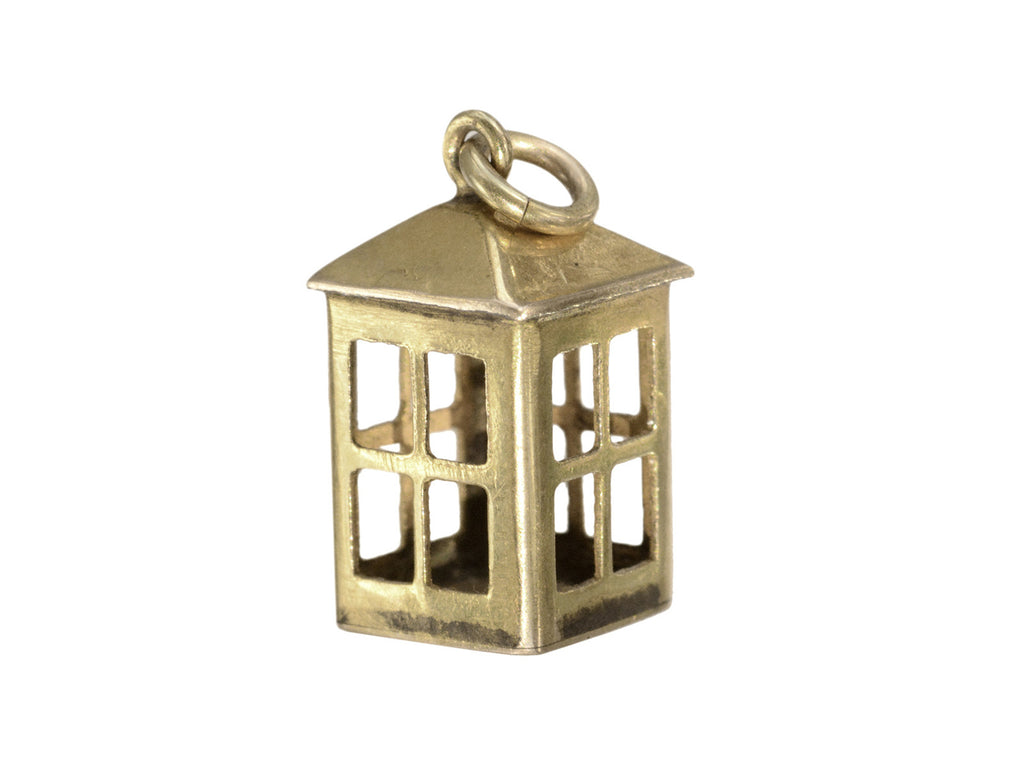 1960s Gold Lantern Charm (on white background)