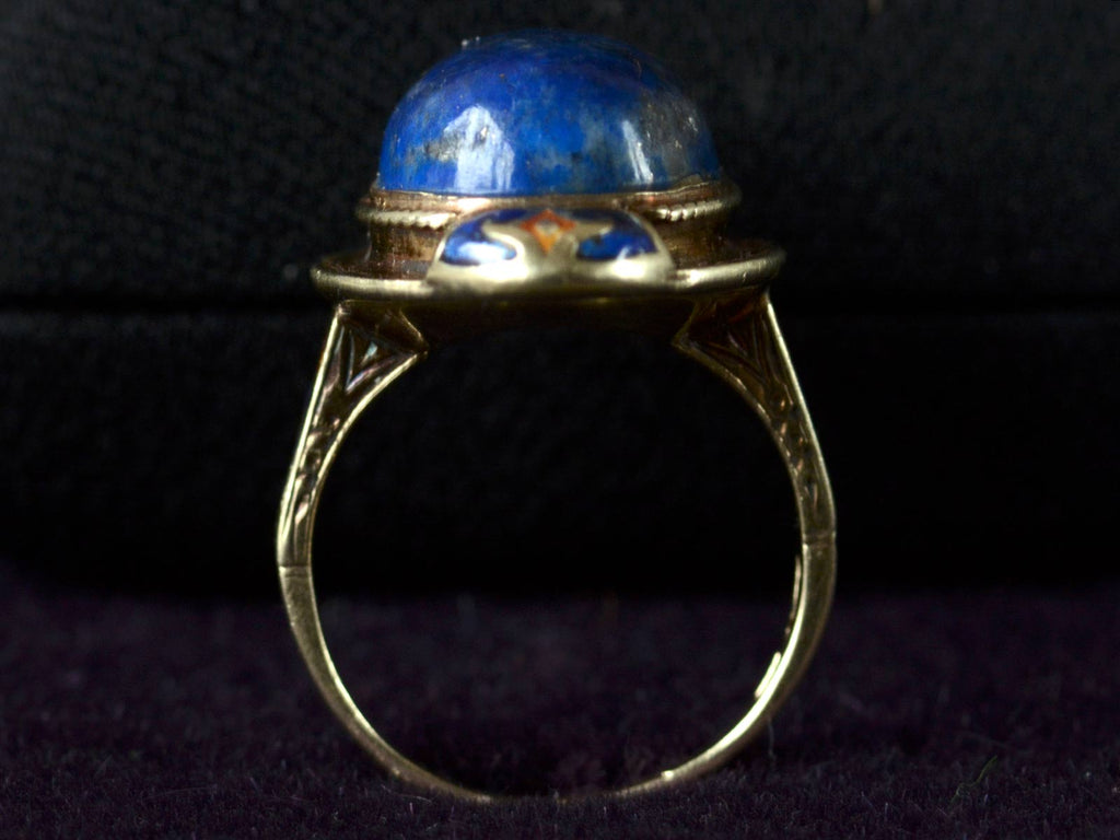 1920s Lapis & Enamel Ring