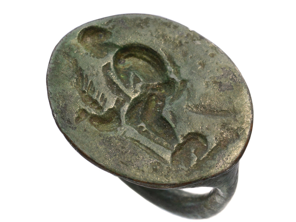 Ancient Greek Leda Signet (on white background)