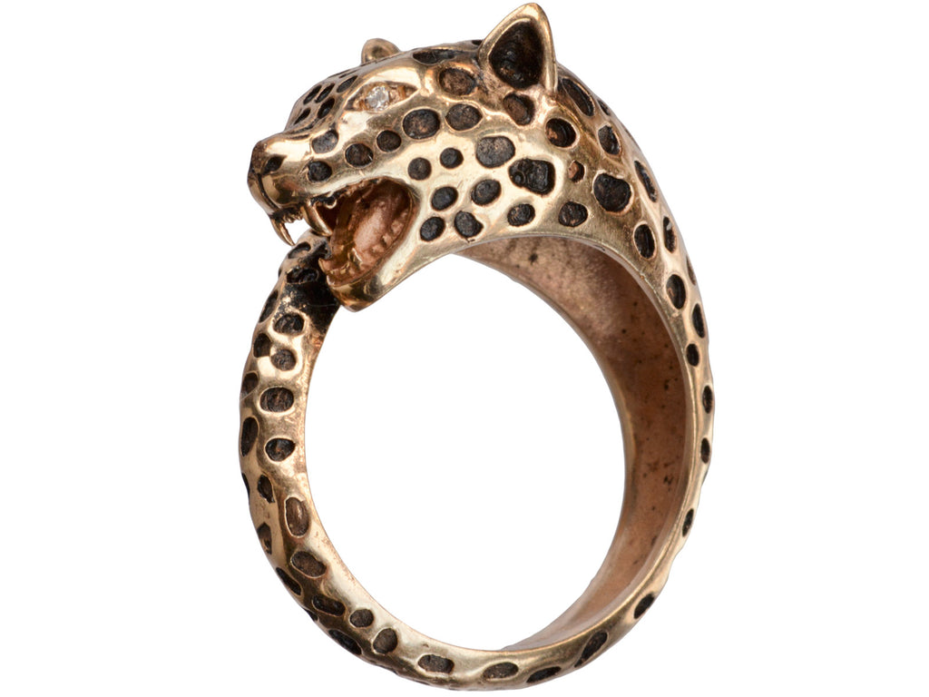 Vintage Leopard Ring (on white background)