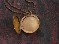 thumbnail of Art Nouveau Lion Locket (inside)