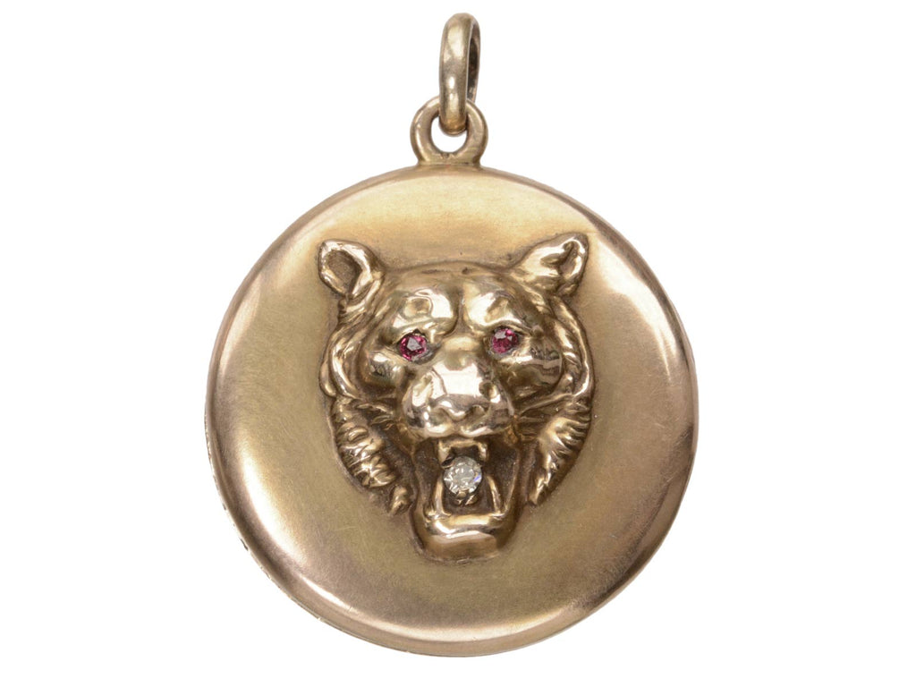 c1890 Lion Locket (on white background)