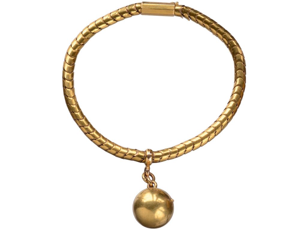 1850s Ball Locket Bracelet (on white background)