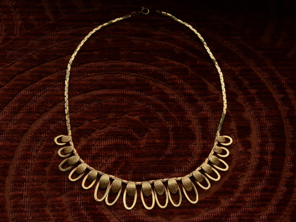 1970s Looped Gold Necklace