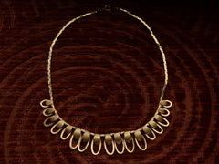 1970s Looped Gold Necklace