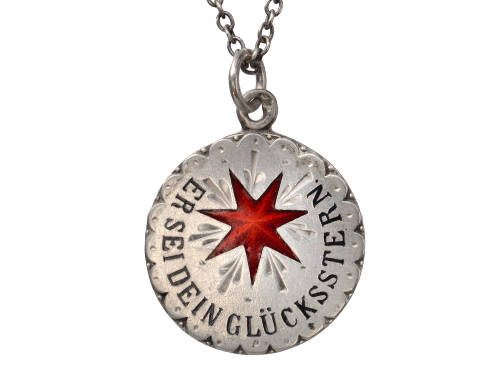 1890s Lucky Star Necklace (on white background)