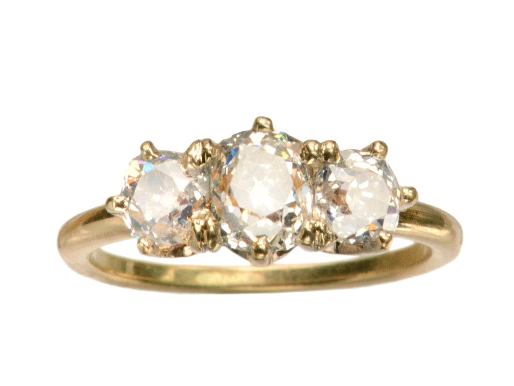 1900s Marcus 3 Diamond Ring (on white background)