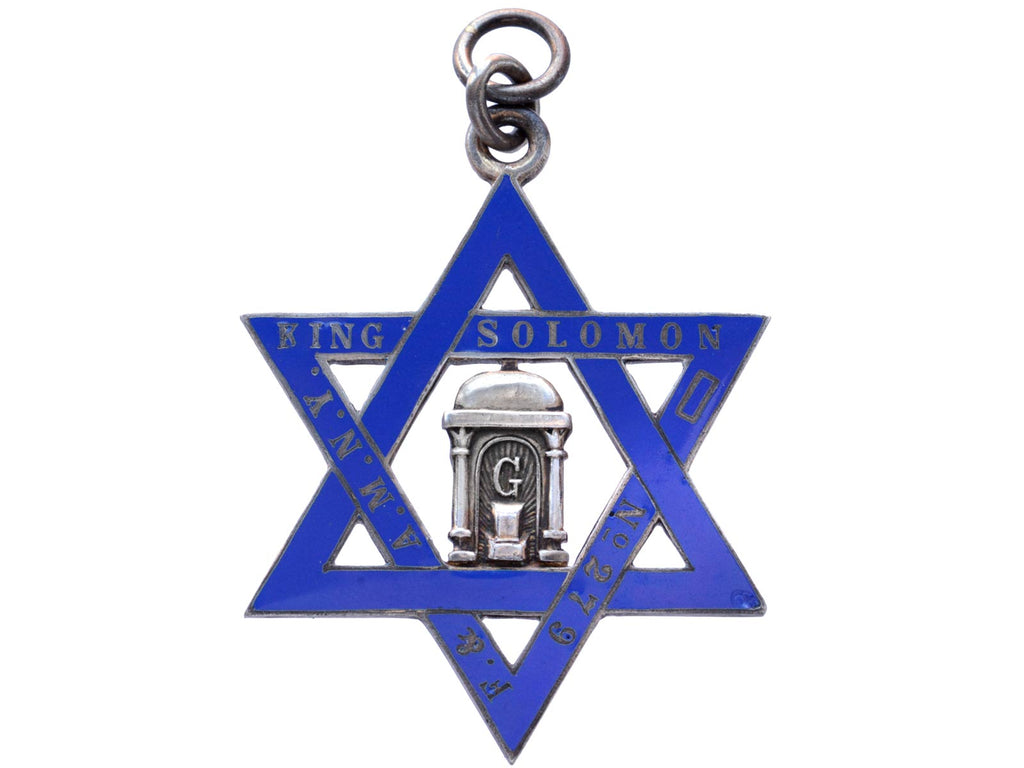 c1900 Masonic Star Medal (on white background)